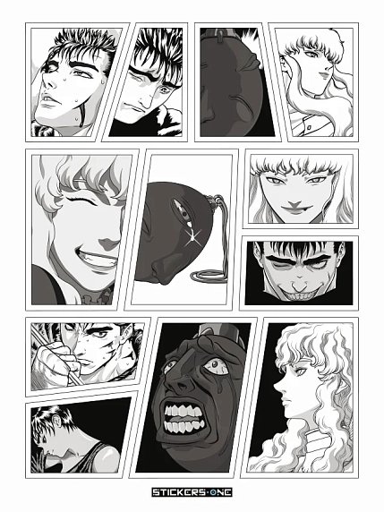 Стикерпак «Berserk Manga», фото 1.