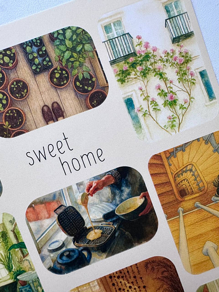 Стикерпак виниловый «Sweet home», А5, фото 4.