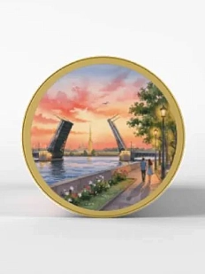 Монпансье Настоящий сувенир «Закат на набережной», с наклейкой