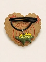 Подвеска ручной работы Боттери керамика с динозавром «‎Стегозавр»‎, зелёный, керамика, превью фото 4