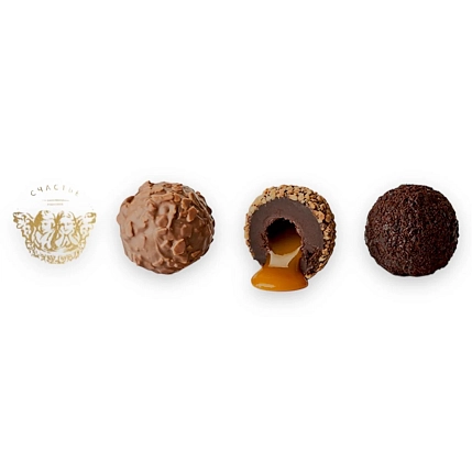 Шоколадные трюфели №1 Счастье, 8 шт, фото 3.