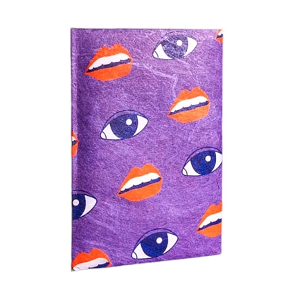 Мини-кошелёк кардхолдер New Wallet «New Eyelips», фиолетовый, фото 1.