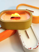 Интeрьерная свеча «Розовый перец», соевый воск, маленькая