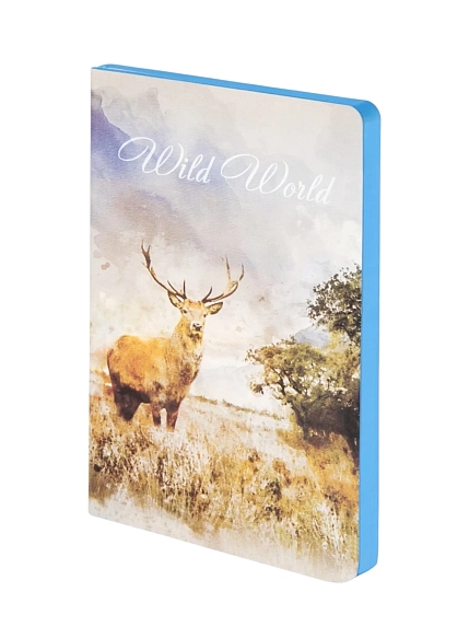 Ежедневник недатированный, BRAUBERG «Wild world», А5, фото 1.