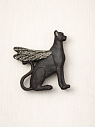 Брошь ручной работы Bulygin «Гепард», фарфор, чёрно-серебристая, превью фото 2