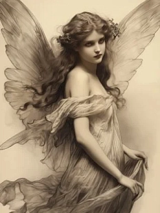 3D Стикер на телефон «Фея», объёмный