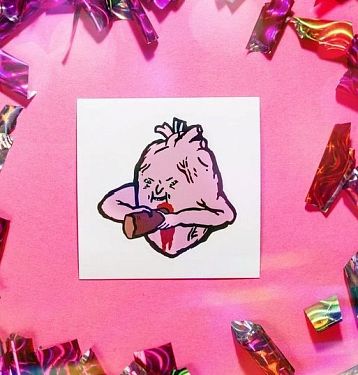 Виниловая наклейка «Сердце», белая, фото 2.