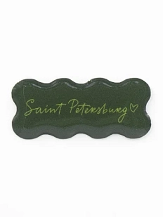 3Д Стикер на телефон «Saint Petersburg», тёмно-зелёный