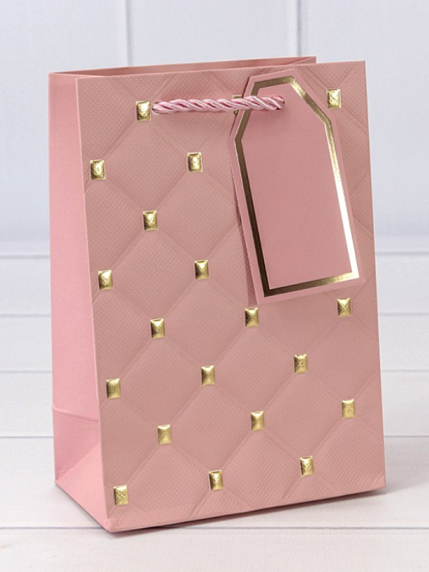 Пакет подарочный с тиснением,  14х20 см, фото 4.