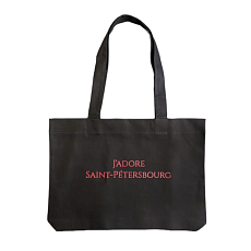Шоппер «J'adore Saint-Petersbourg» (красный)
