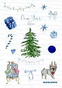 Стикерпак DARI DARI на Новый год «New Year blue», А5, превью фото 1