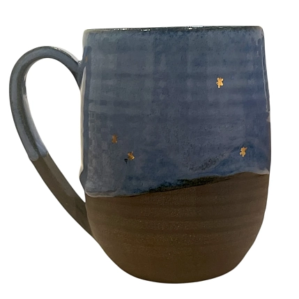 Кружка «Счастье можно найти даже в самые тёмные времена», синяя, керамика, 400 мл, фото 3.