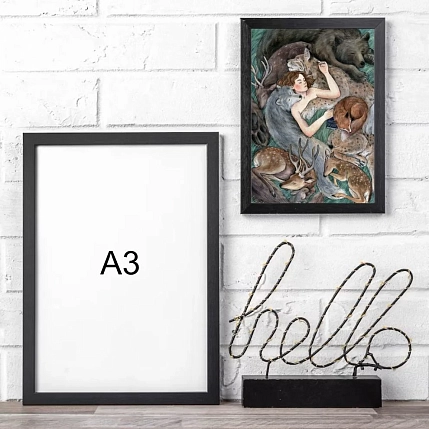 Постер интерьерный Анна Спешилова «В безопасности», А4, фото 2.