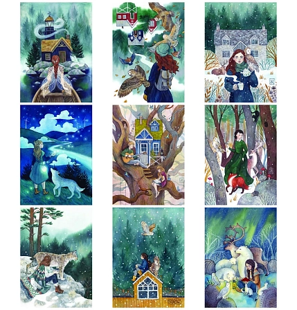 Набор открыток Анна Спешилова «Лесной», 9 шт., фото 1.