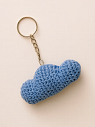 Вязаный брелок «Тучка», голубой, превью фото 2