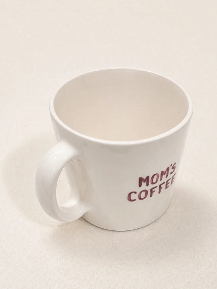 Кружка ручной работы ММ керамика, «Mоm's coffee», 450 мл, фото 2.