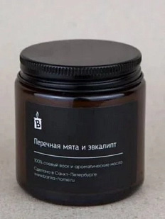 Свеча «Перечная мята и эвкалипт»