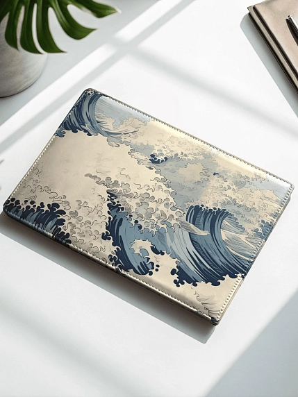 Обложка на студенческий билет DARI DARI «Большая волна», экокожа, фото 2.