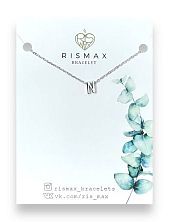 Подвеска ручной работы на цепочке с буквой N, нержавеющая сталь