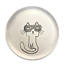 Тарелка ручной работы Правильная посуда «Котик в очках», керамика, превью фото 1