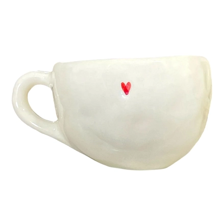 Кружка ручной работы НАДО ЖЕ Мальчик с собакой под одеялом, керамика, 350 мл, фото 4.