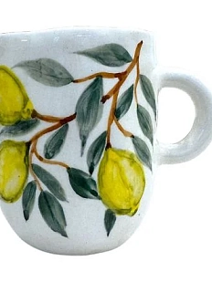 Кружка ручной работы Верба керамика «Лимоны», керамика, 350 мл