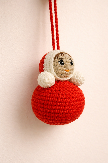 Вязаный брелок «Неваляшка», фото 2.