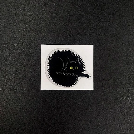 3Д Стикер на телефон Подписные изделия «Тревожный котик Тучка», объёмный, фото 4.