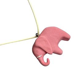 Кулон керамический «Розовый слон»
