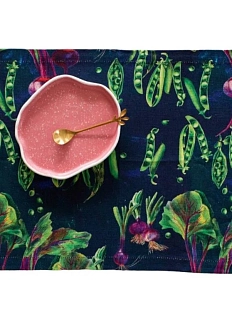 Набор из двух салфеток «Горошки», синий