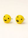 Серёжки-гвоздики «Смайлики», полимерная глина, превью фото 1