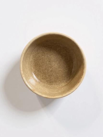 Стакан ручной работы Идеальное совпадение с надписью «Wabi-sabi», бежевый, керамика, 350 мл, фото 4.