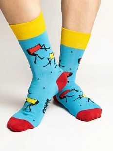 Носки «Индикатор с планеты Блук», р-р 42-46, голубые