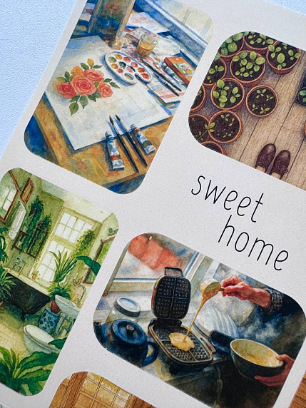 Стикерпак виниловый «Sweet home», А5, фото 3.