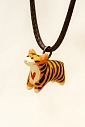 Подвеска ручной работы Боттери керамика «‎Тигр»‎, керамика, превью фото 1