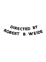 Бумажная гирлянда из букв Tak.sebe.prazdnik «DIRECTED BY ROBERT B. WEIDE», чёрная, картон, 240 г/м², превью фото 1
