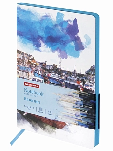 Блокнот VISTA «Bay of joy» в клетку, А5, 80 листов, голубые