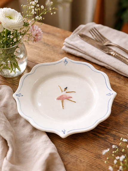 Тарелка ручной работы «Балерина», фото 5.