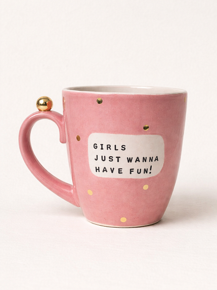 Кружка ручной работы Тата вытворяет/NF ceramics «Girls», керамика, 400 мл, фото 1.