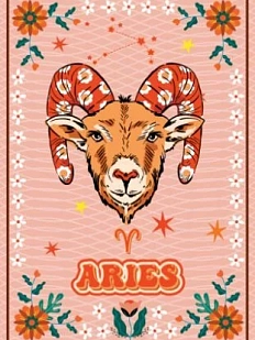 3D Стикер на телефон со знаком зодиака «Овен», объёмный