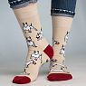 Носки «Хулиганский бультерьер», р-р 38-41, бежевые, превью фото 1