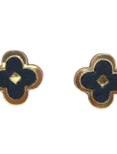 Серёжки-гвоздики «Клеверы» из коллекции Clover Classic, дерево