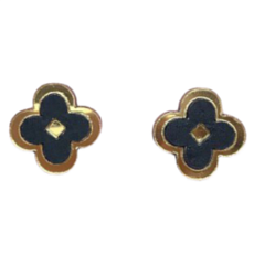 Серёжки-гвоздики «Клеверы» из коллекции Clover Classic, дерево