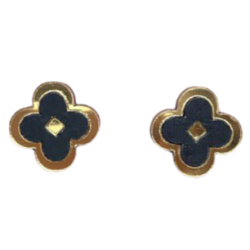 Серёжки-гвоздики «Клеверы» из коллекции Clover Classic, дерево