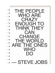 Блокнот на пружине Mitrozhe «The people who...», А5, 50 листов, белый