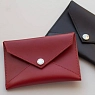 Кошелёк-конверт для документов ручной работы, Kokosina bags, натуральная кожа, красный, превью фото 4