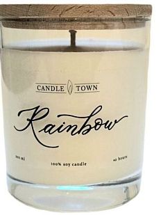 Cвеча «Rainbow», соевый воск, хлопковый фитиль, 200 мл