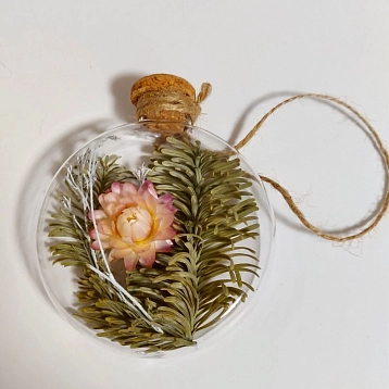 Ёлочный шар-панно Зачарованные шары «Всевидящий», 8 см, фото 1.