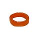 Кольцо стеклянное оранжевое, превью фото 1