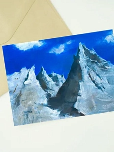 Открытка Елена Романцова «Карельские скалы», А6